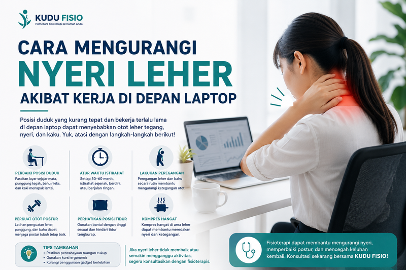 Cara Mengurangi Nyeri Leher Akibat Kerja di Depan Laptop